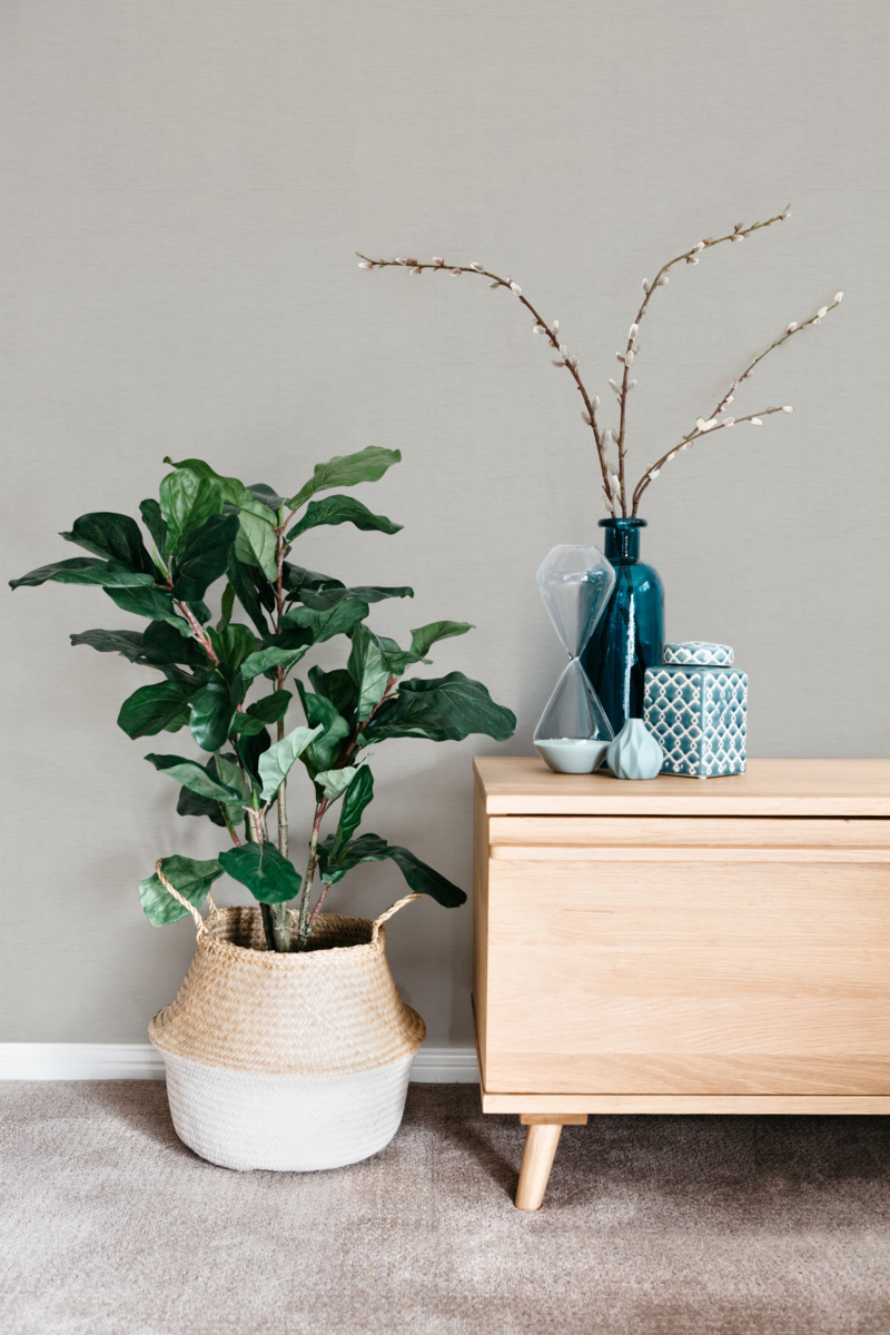 Обои Ronald Redding Handcrafted Naturals Textile Sisal HC7614 фото в интерьере